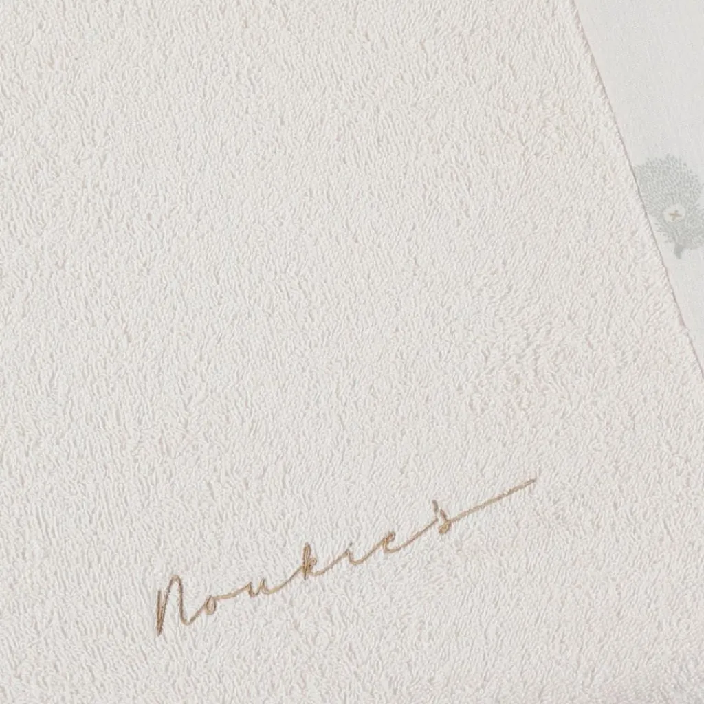 Noukie's Housse de matelas à langer en éponge écrue