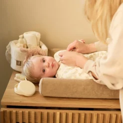 Clearance Housse de matelas à langer en éponge Milky Coffee (50 x 70 cm) Housse De Matelas À Langer