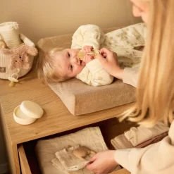 Clearance Housse de matelas à langer en éponge Milky Coffee (50 x 70 cm) Housse De Matelas À Langer