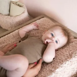 Discount Housse de matelas à langer Snow Vieux rose (45 x 70 cm) Housse De Matelas À Langer