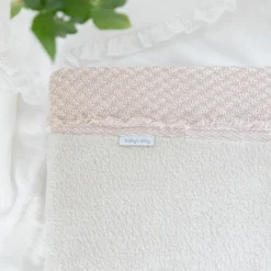 Baby's Only Housse de matelas à langer Happiness Vieux rose-Ecru (45 x 70 cm)