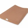Babyshower Housse de matelas à langer Gofre Cinnamon