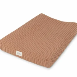 Babyshower Housse de matelas à langer Gofre Cinnamon