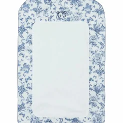 Best Housse de matelas à langer Toile de Jouy bleu Housse De Matelas À Langer