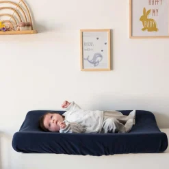 Discount Housse de matelas à langer en éponge Marine (70 x 50 cm) Housse De Matelas À Langer