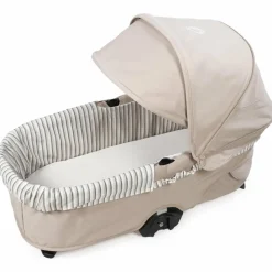 Walking Mum Housse de nacelle avec élastiques + Drap-housse pour nacelle Botton Rayures