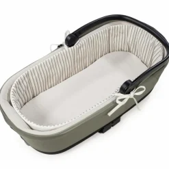 Walking Mum Housse de nacelle avec tiges + Drap-housse pour nacelle Botton Rayures