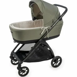 Walking Mum Housse de nacelle avec tiges + Drap-housse pour nacelle Botton Rayures