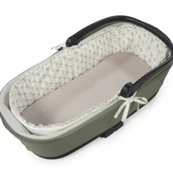 Walking Mum Housse de nacelle avec tiges + Drap-housse pour nacelle Botton Fleurs