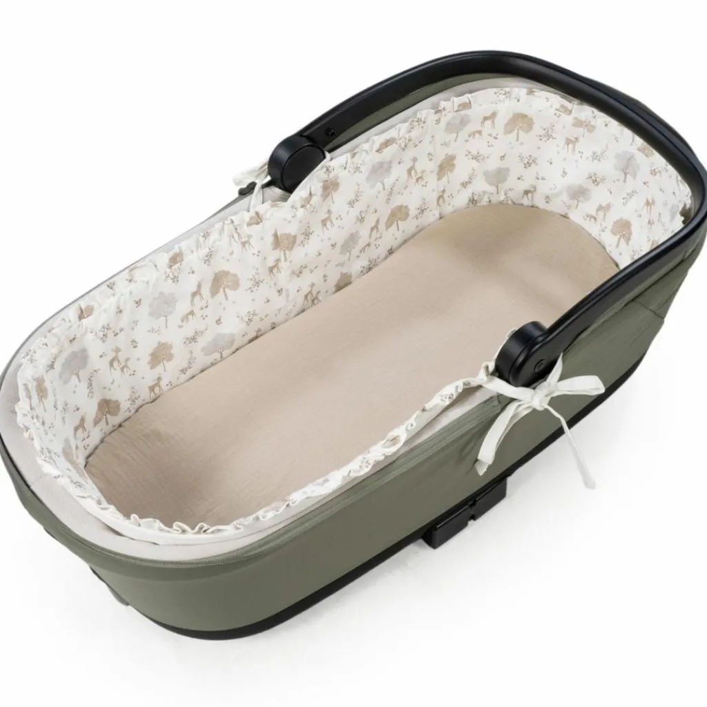 Clearance Housse de nacelle avec tiges + Drap-housse pour nacelle Nara Nacelle Et Accessoires