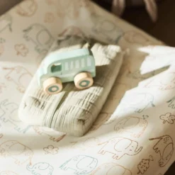 Online Housse matelas à langer en jersey Elephant Tales (50 x 70 cm) Housse De Matelas À Langer