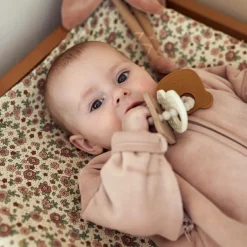 Best Housse matelas à langer en jersey Retro Flowers (50 x 70 cm) Housse De Matelas À Langer