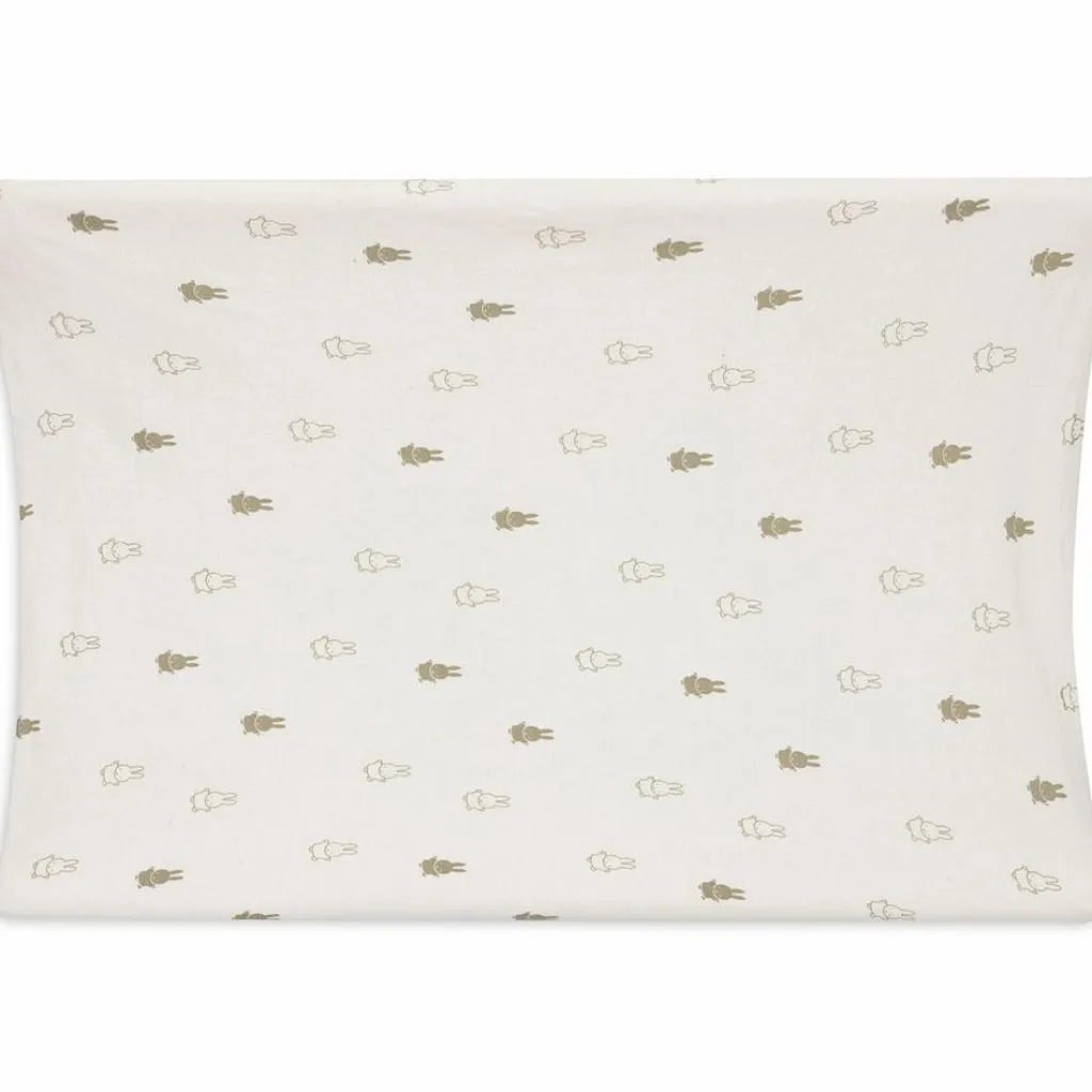 Jollein Housse matelas à langer en jersey Happy Miffy Olive Green (50 x 70 cm)