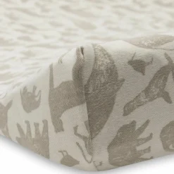 Jollein Housse matelas à langer en jersey Animals Nougat (50 x 70 cm)