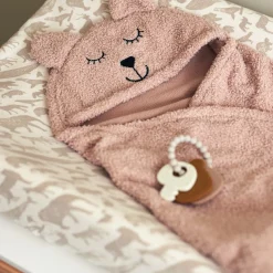 Jollein Housse matelas à langer en jersey Animals Nougat (50 x 70 cm)