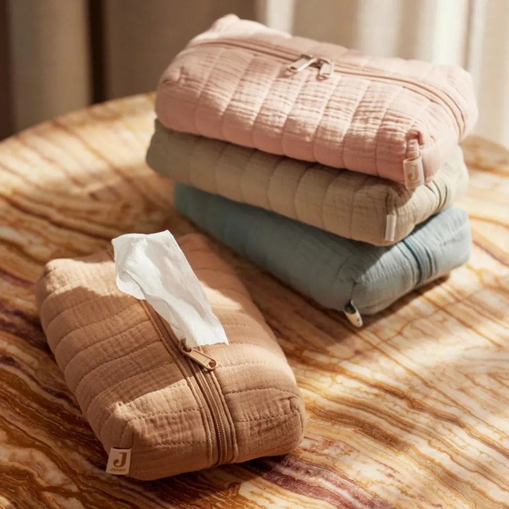 Jollein Housse pour lingettes Biscuit