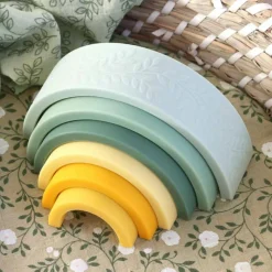 Best Jeu à empiler arc en ciel vert Jouet À Empiler