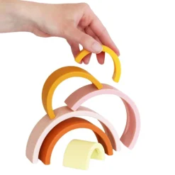 Online Jeu à empiler arc en ciel rose Jouet À Empiler