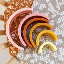 Online Jeu à empiler arc en ciel rose Jouet À Empiler