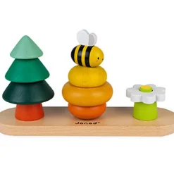 Janod Jeu à empiler en bois Forêt WWF