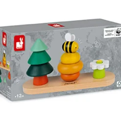 Janod Jeu à empiler en bois Forêt WWF