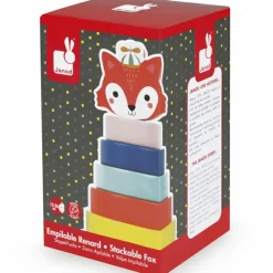 Janod Jeu à empiler renard baby forest (7 pièces)