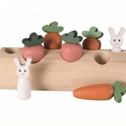 Egmont Toys Jeu à encastrer buche, lapins et légumes