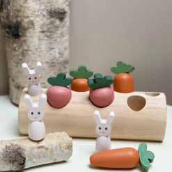 Egmont Toys Jeu à encastrer buche, lapins et légumes
