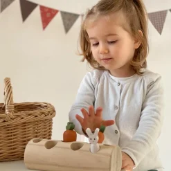 Egmont Toys Jeu à encastrer buche, lapins et légumes