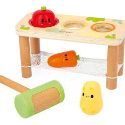 Janod Jeu à encastrer Ferme Tap tap de légumes (5 pièces)