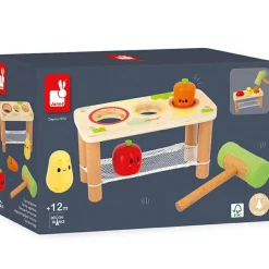 Janod Jeu à encastrer Ferme Tap tap de légumes (5 pièces)