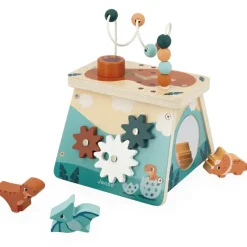 Hot Jeu d'activités en bois Dino volcan Jouet D'Activités