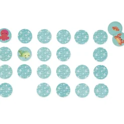 Janod Jeu de bain Memo mes bébés animaux (24 pièces)