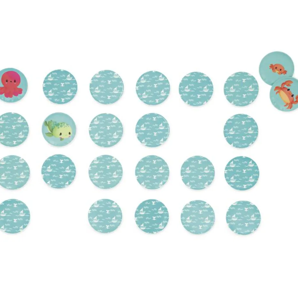 Janod Jeu de bain Memo mes bébés animaux (24 pièces)