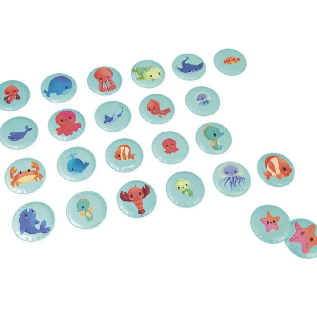 Janod Jeu de bain Memo mes bébés animaux (24 pièces)