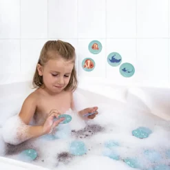 Janod Jeu de bain Memo mes bébés animaux (24 pièces)