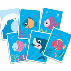 Auzou Editions Jeu de cartes Mon premier jeu de gare au requin !