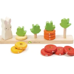 Tender Leaf Jeu de comptage carottes en bois
