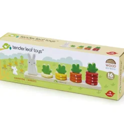 Tender Leaf Jeu de comptage carottes en bois