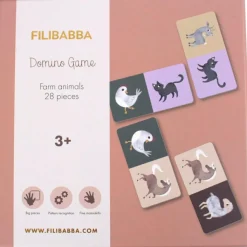 Filibabba Jeu de dominos Animaux de la ferme (28 pièces)