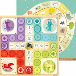 Djeco Jeu de l'Oie et de Petits Chevaux Ludo et compagnie Junior
