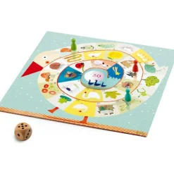 Djeco Jeu de l'Oie et de Petits Chevaux Ludo et compagnie Junior