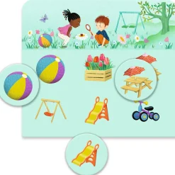 Djeco Jeu de loto Dans la Maison (16 pièces)