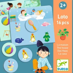 Djeco Jeu de loto Dans la Maison (16 pièces)