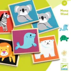 Djeco Jeu de memory Memo Wood