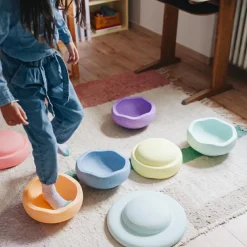 Stapelstein Jeu de motricité Inside rainbow pastel (6 blocs)