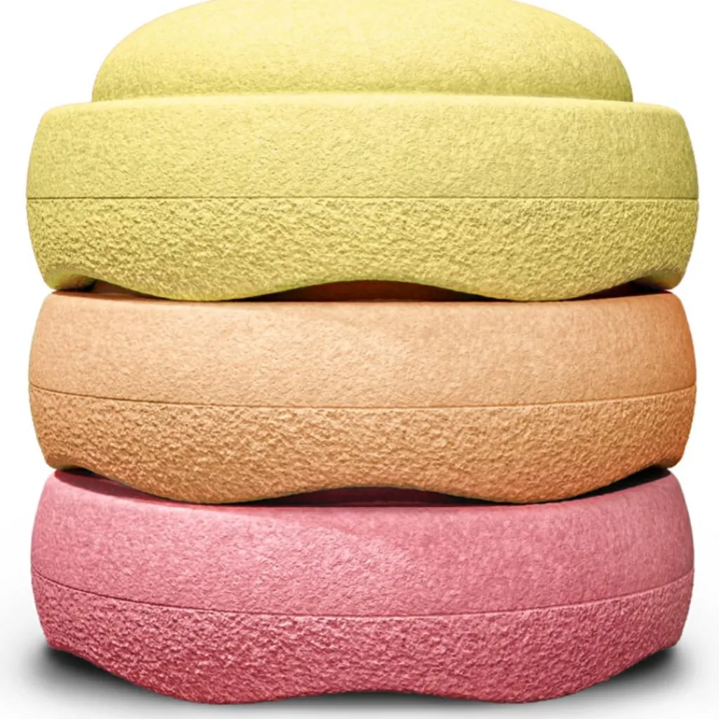 Stapelstein Jeu de motricité Original warm pastel (3 blocs)