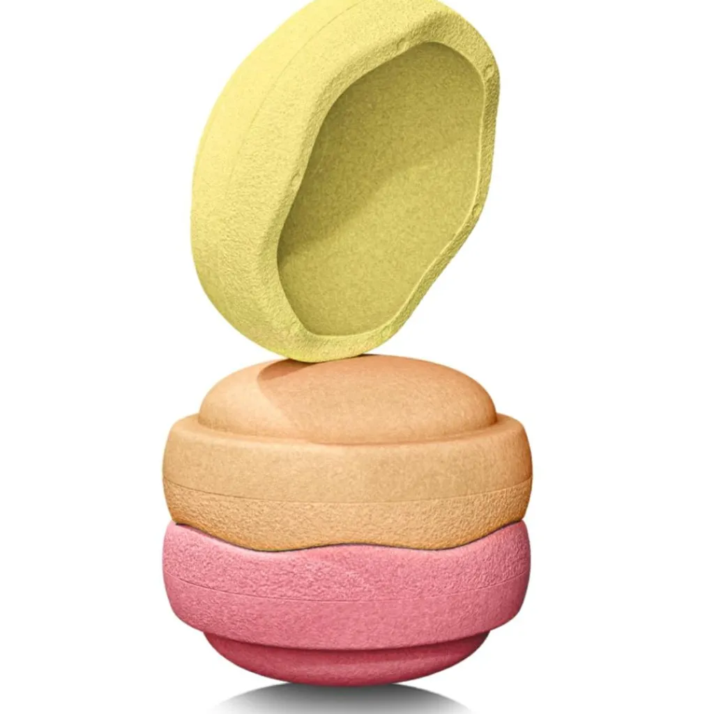 Stapelstein Jeu de motricité Original warm pastel (3 blocs)