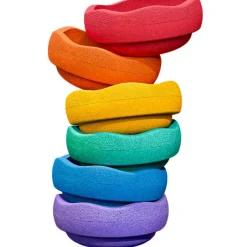 Stapelstein Jeu de motricité Original Mini rainbow classic (6 blocs)