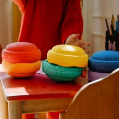 Stapelstein Jeu de motricité Original Mini rainbow classic (6 blocs)